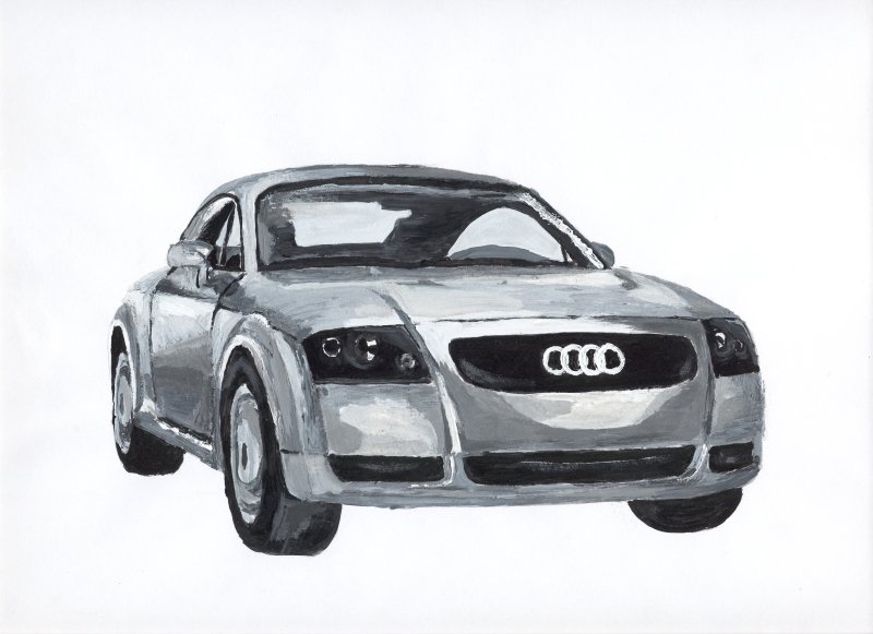 Audi TT — acrylic painting